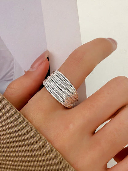 Adjustable Hollow Sequined Color Rings Accessories