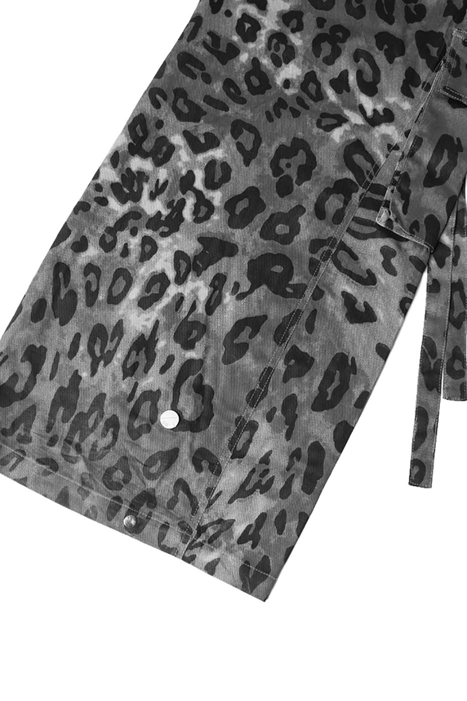 Leopard Print Ribbon Wide Leg Pants