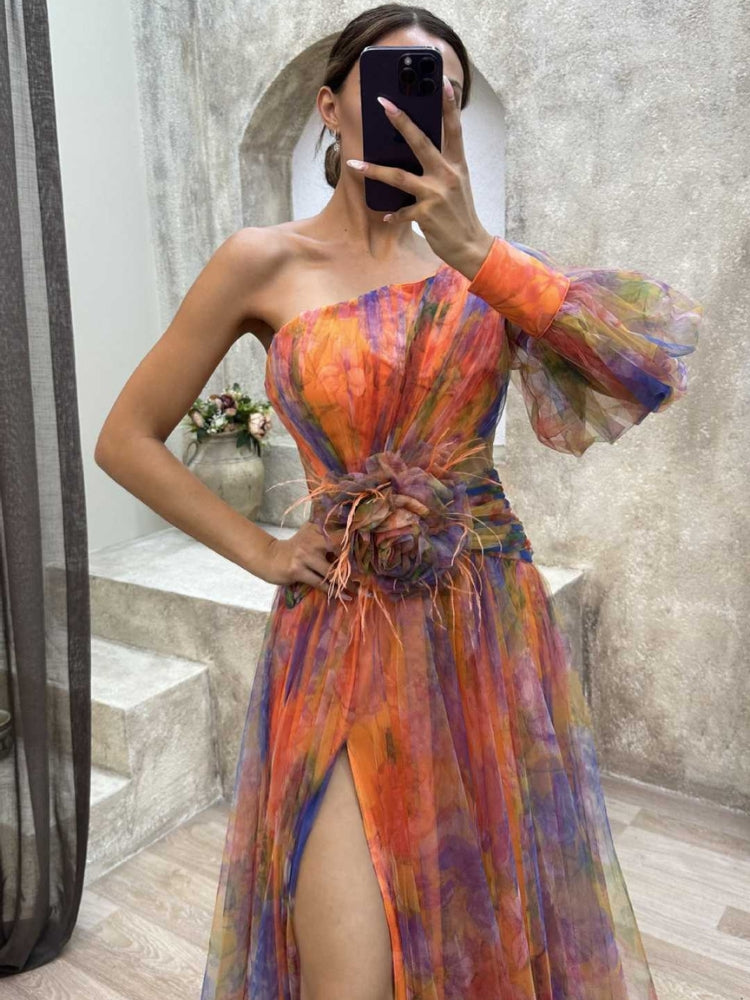 Kayla - One-shoulder Maxi Dress