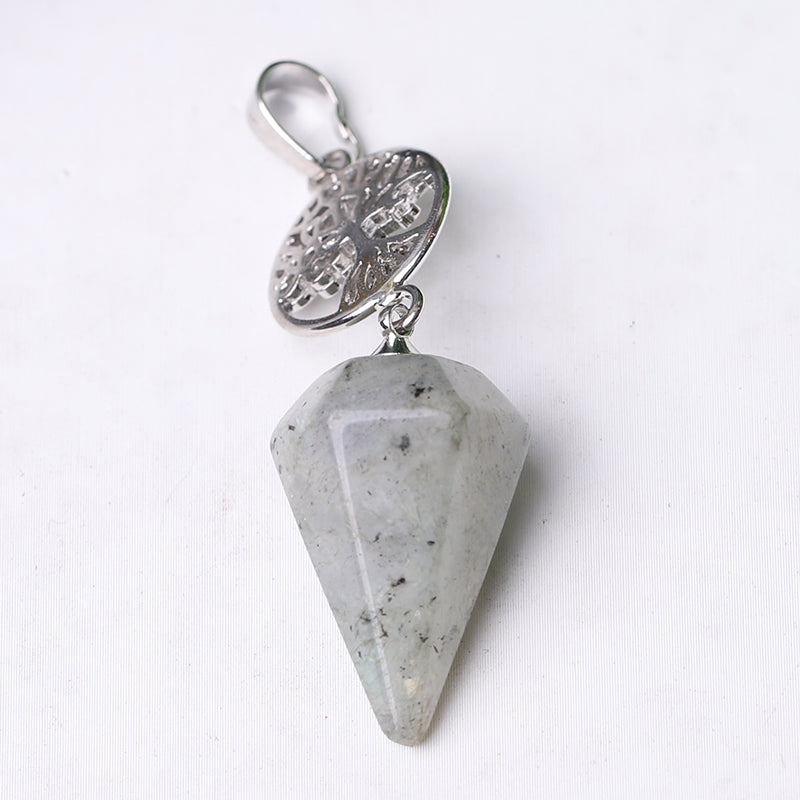 2.2" Multi-stone Arrowhead Pendant for Spiritual Energy