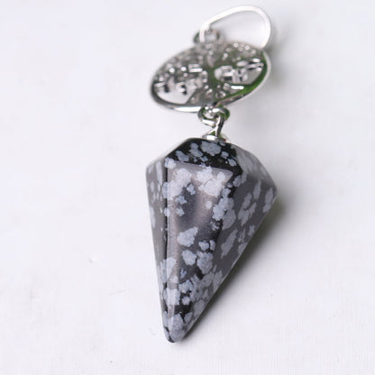 2.2" Multi-stone Arrowhead Pendant for Spiritual Energy