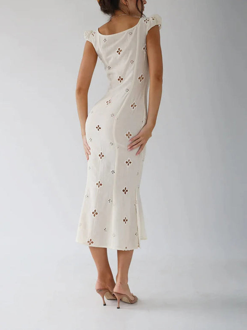 Hollow Slim Maxi Dress