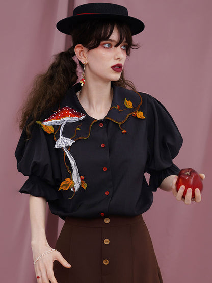 Magical Mushroom Meadow Blouse
