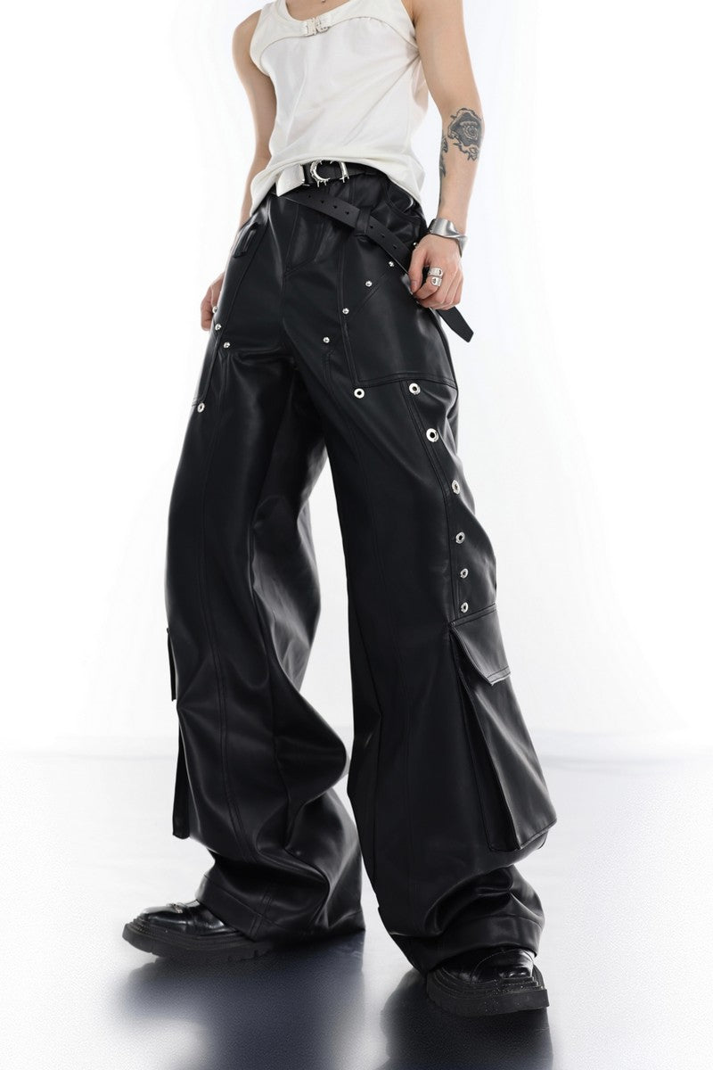 Riveted Leather Pants