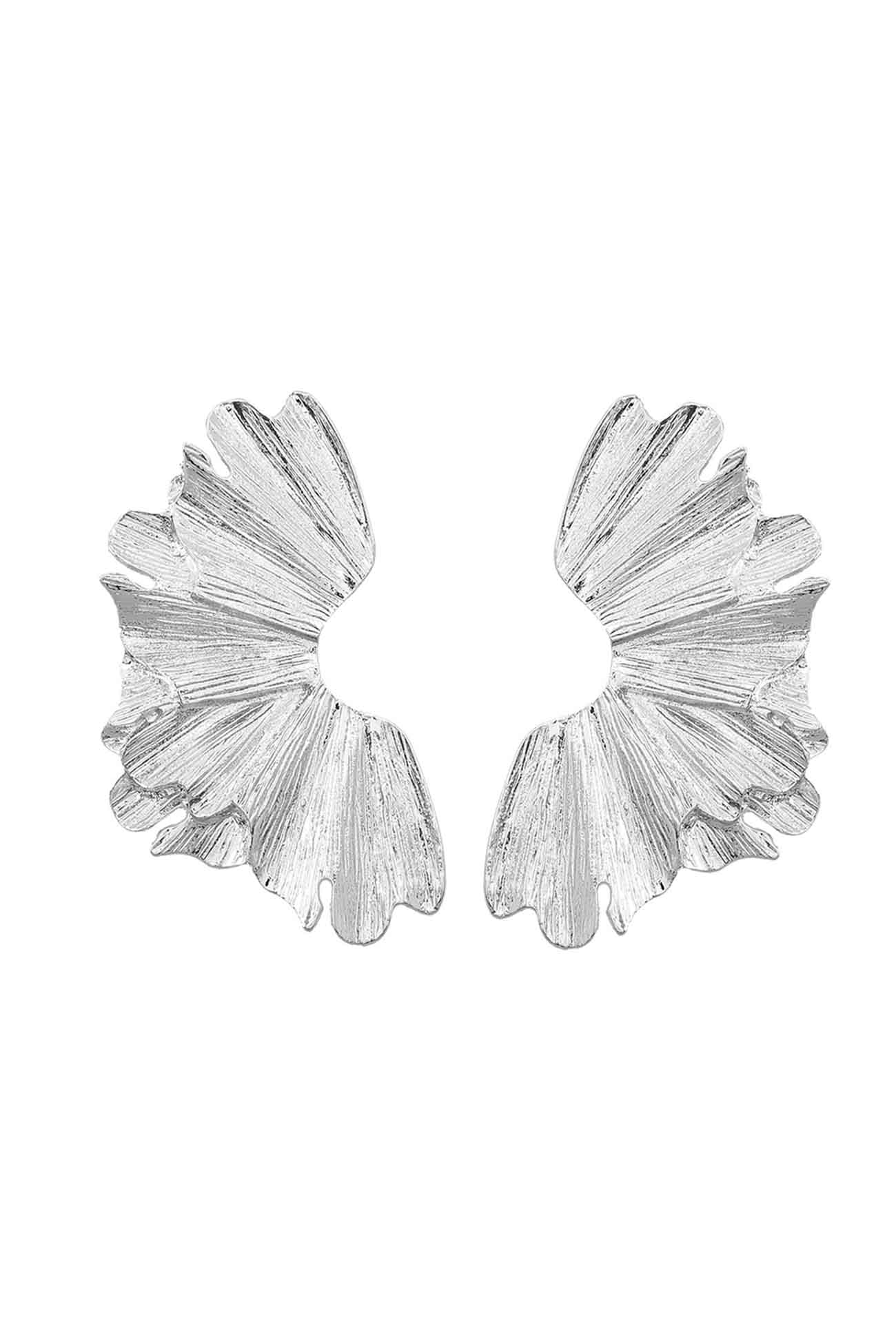 Metallic Flowers Earrings