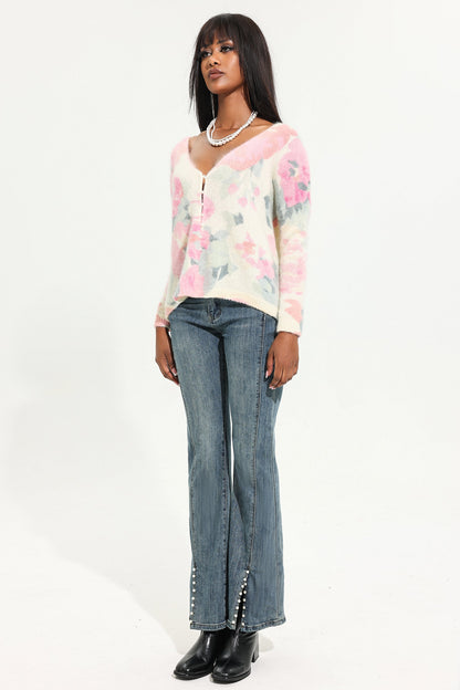 Knit V-neck Cardigan
