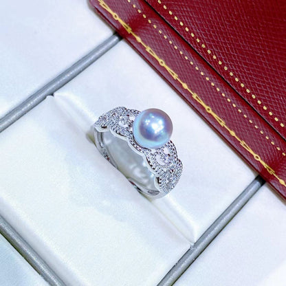 Lace 6.5-7mm Japanese Akoya Pearl Ring
