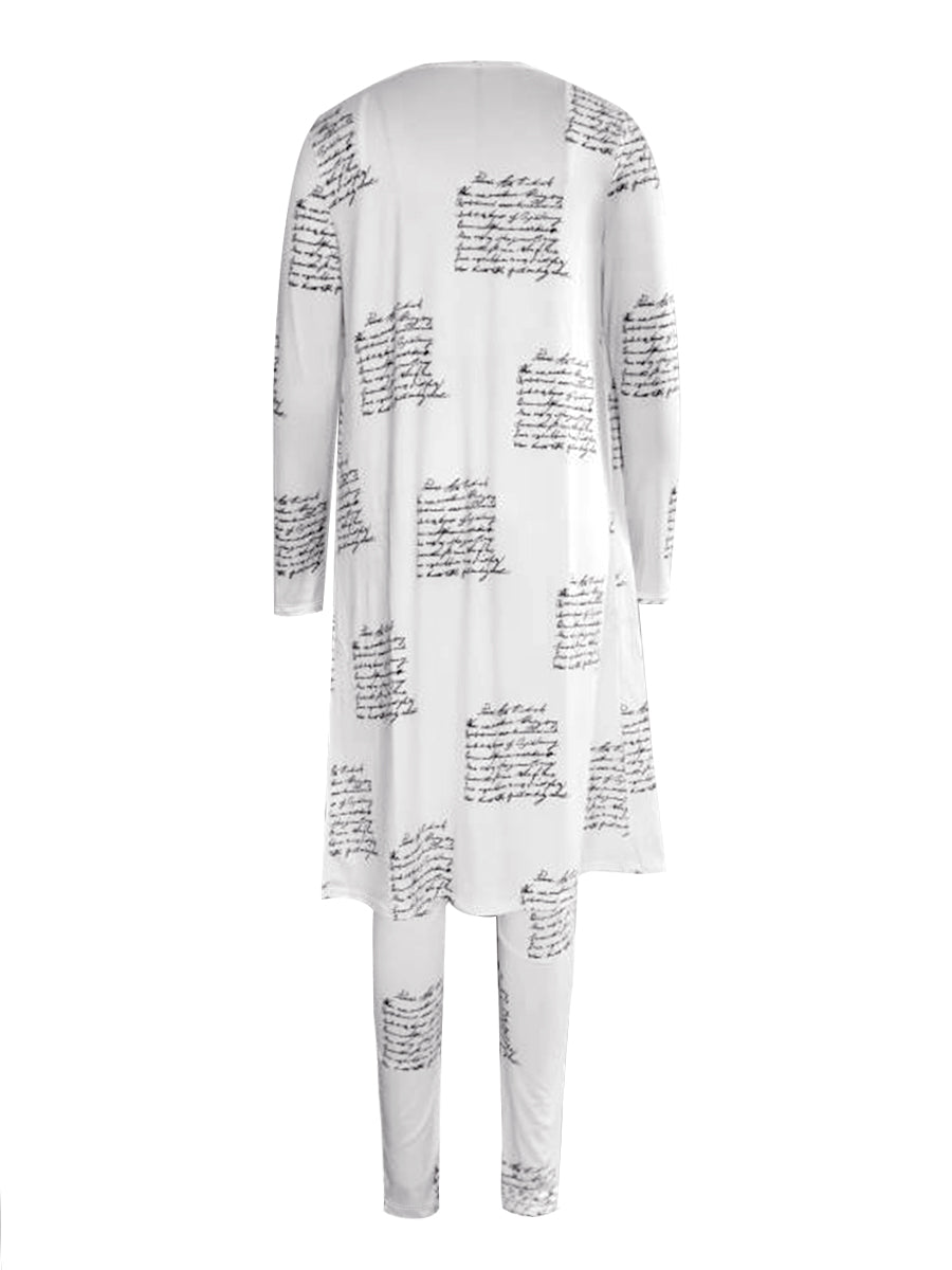 Cami Mixed Print Drawstring Three Piece Pants Set Bo50103