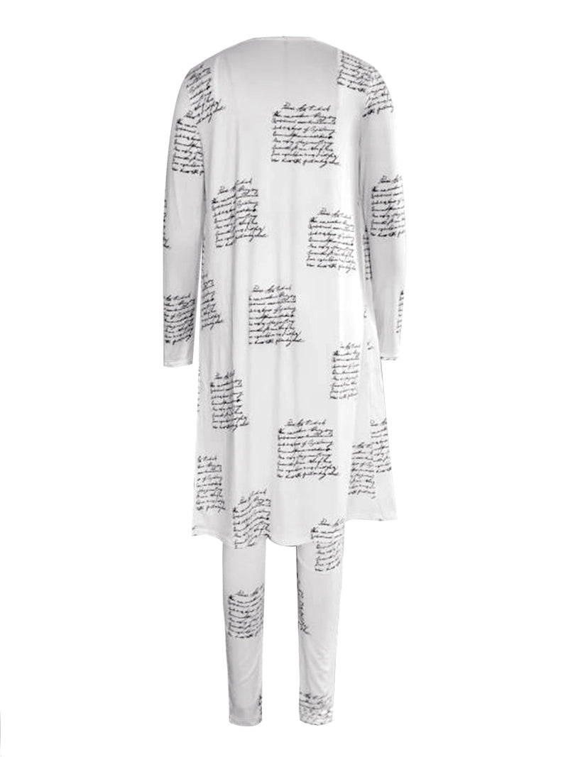 Cami Geometric Print Drawstring Three Piece Pants Set Bo5084