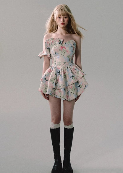 Ruffle Mini Dress