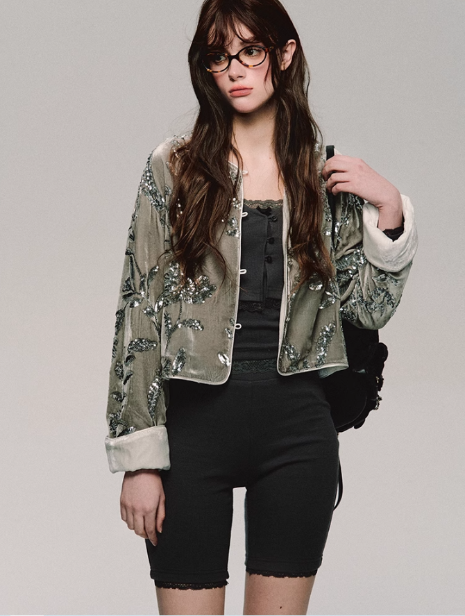 Lace Trim Biker Camisole/cardigan/short/culottes