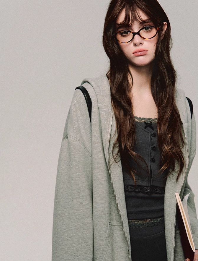 Lace Trim Biker Camisole/cardigan/short/culottes