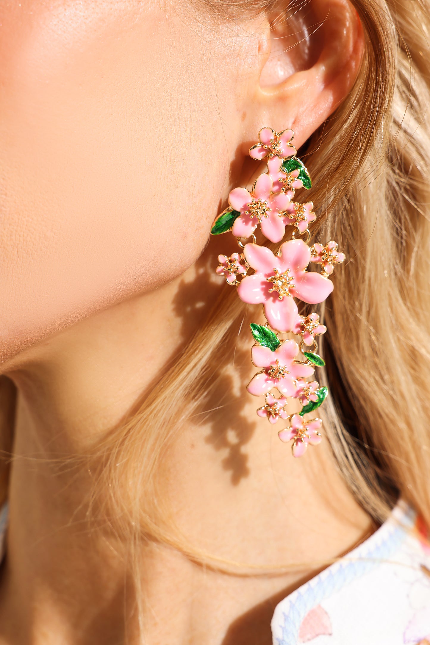 Enamel Drop Earrings