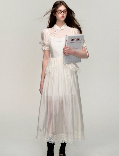 Lace Cheongsam Dress