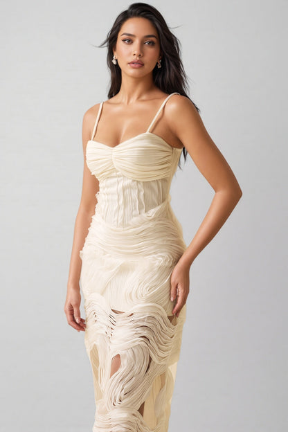 Nilo Lace Sleeveless Midi Dress