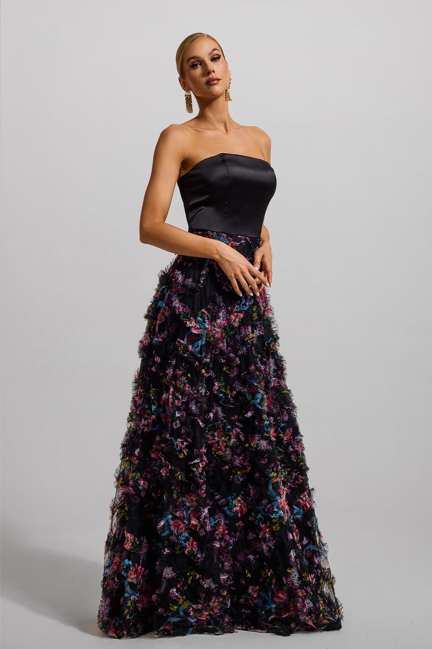 Mesh Sleeveless Maxi Dress