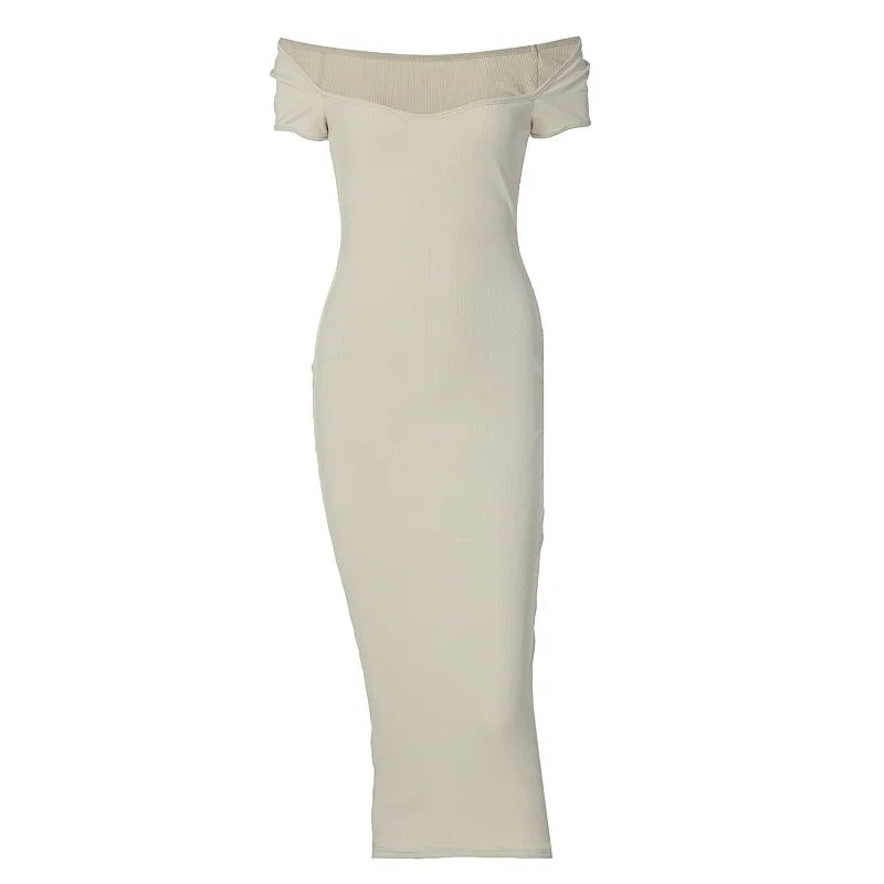 New Boat High Slim Y2k Midi Dresses
