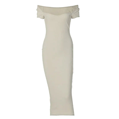 New Boat High Slim Y2k Midi Dresses