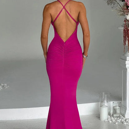 New Slim Slip Ruffled High Y2k Midi Dresses