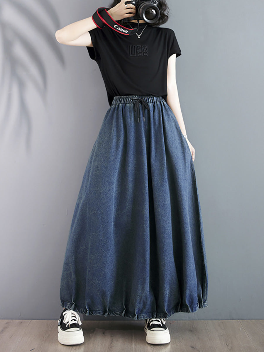 Summer Loose Denim Skirt Co1054