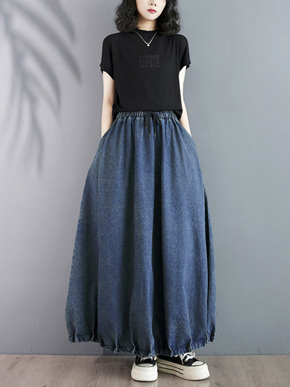 Summer Loose Denim Skirt Co1054