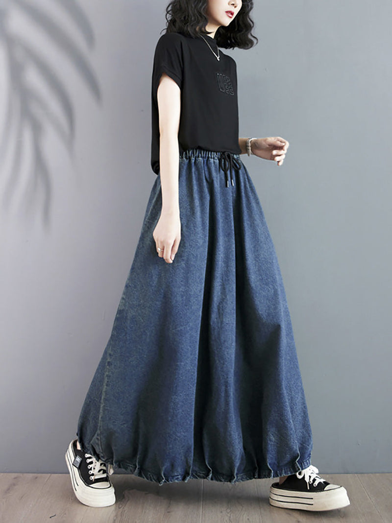 Summer Loose Denim Skirt Co1054
