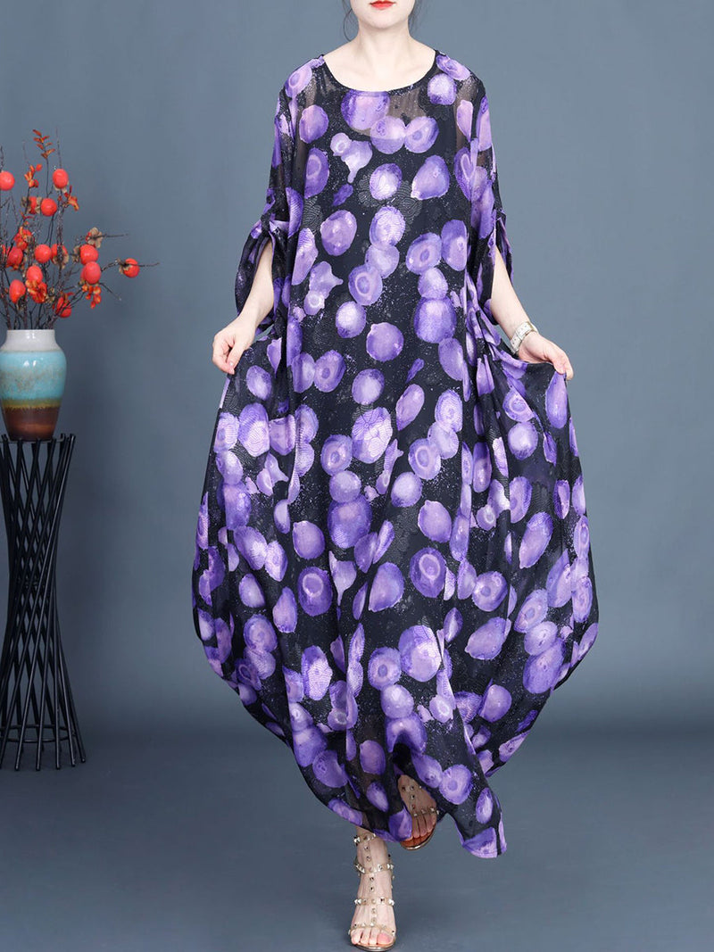 Summer Jacquard Loose Maxi Dress Co1042
