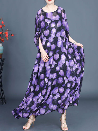 Summer Jacquard Loose Maxi Dress Kl1004