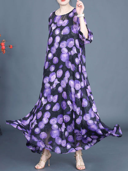 Summer Jacquard Loose Maxi Dress Co1042