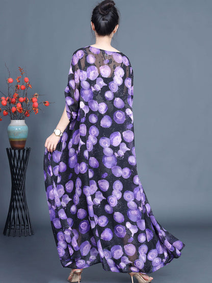 Summer Jacquard Loose Maxi Dress Kl1004