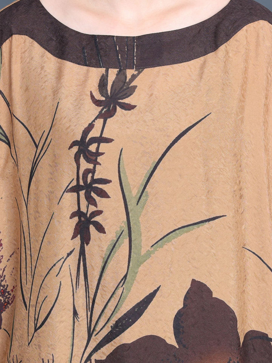 Summer Artsy Flower Colorblock Maxi Dress Xx1049