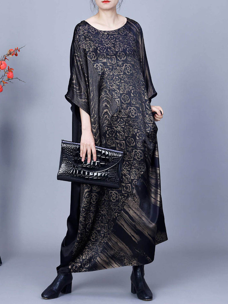 Summer Flower Spliced Maxi Dress Aa1038