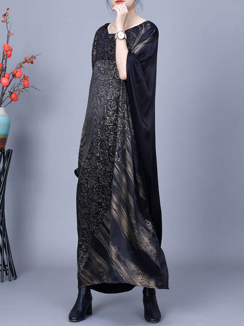Summer Flower Spliced Maxi Dress Aa1038