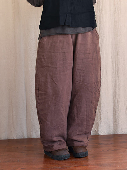 Winter Rero Linen Pocket Harem Pants At1096
