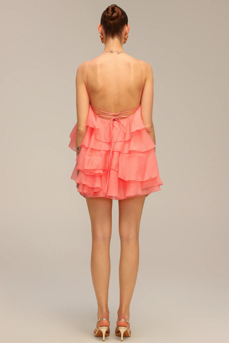 Josefina Sleeveless Flower Mini Dress