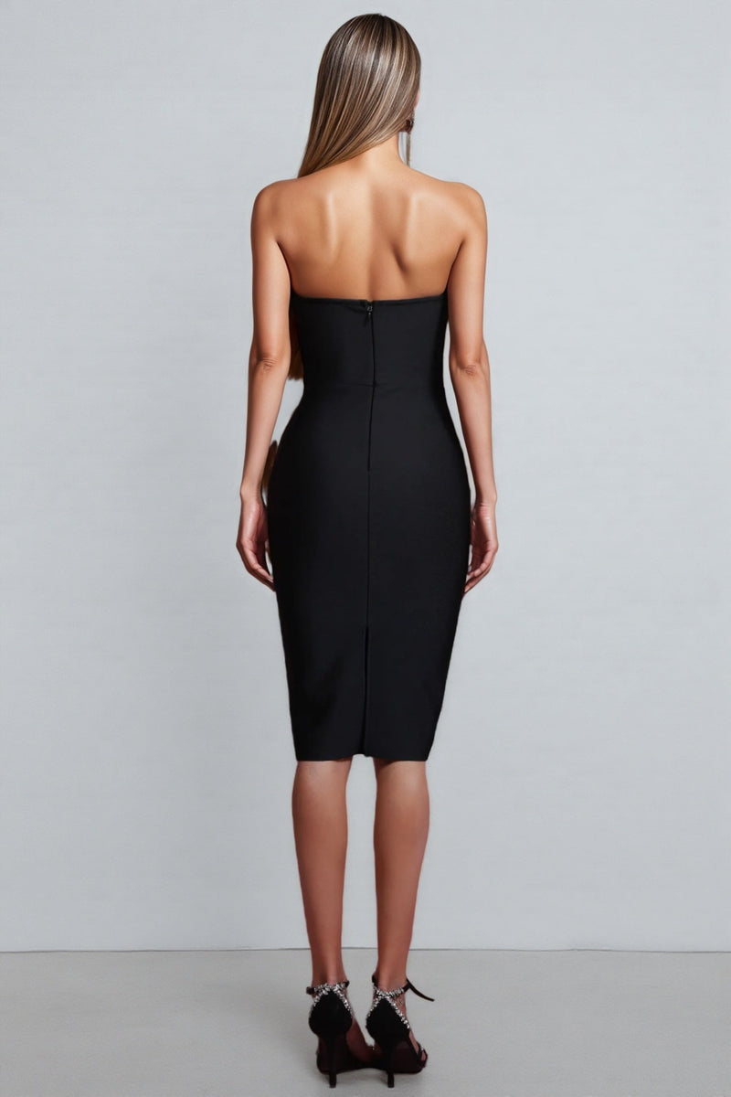 Juan Sleeveless Bow Bandage Mini Dress