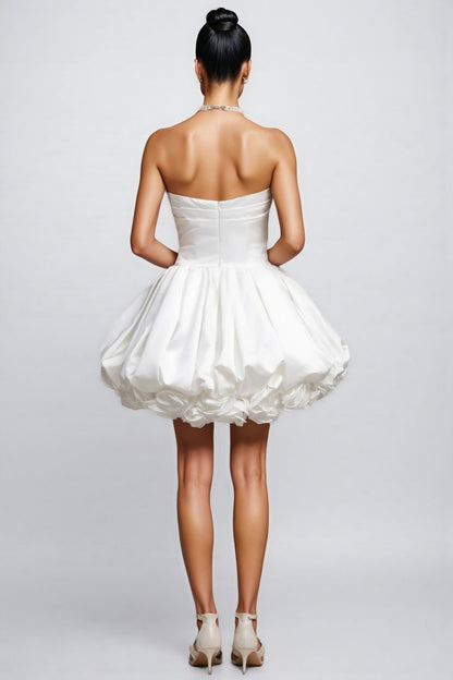 Calara Strapless Flowers Mini Dress