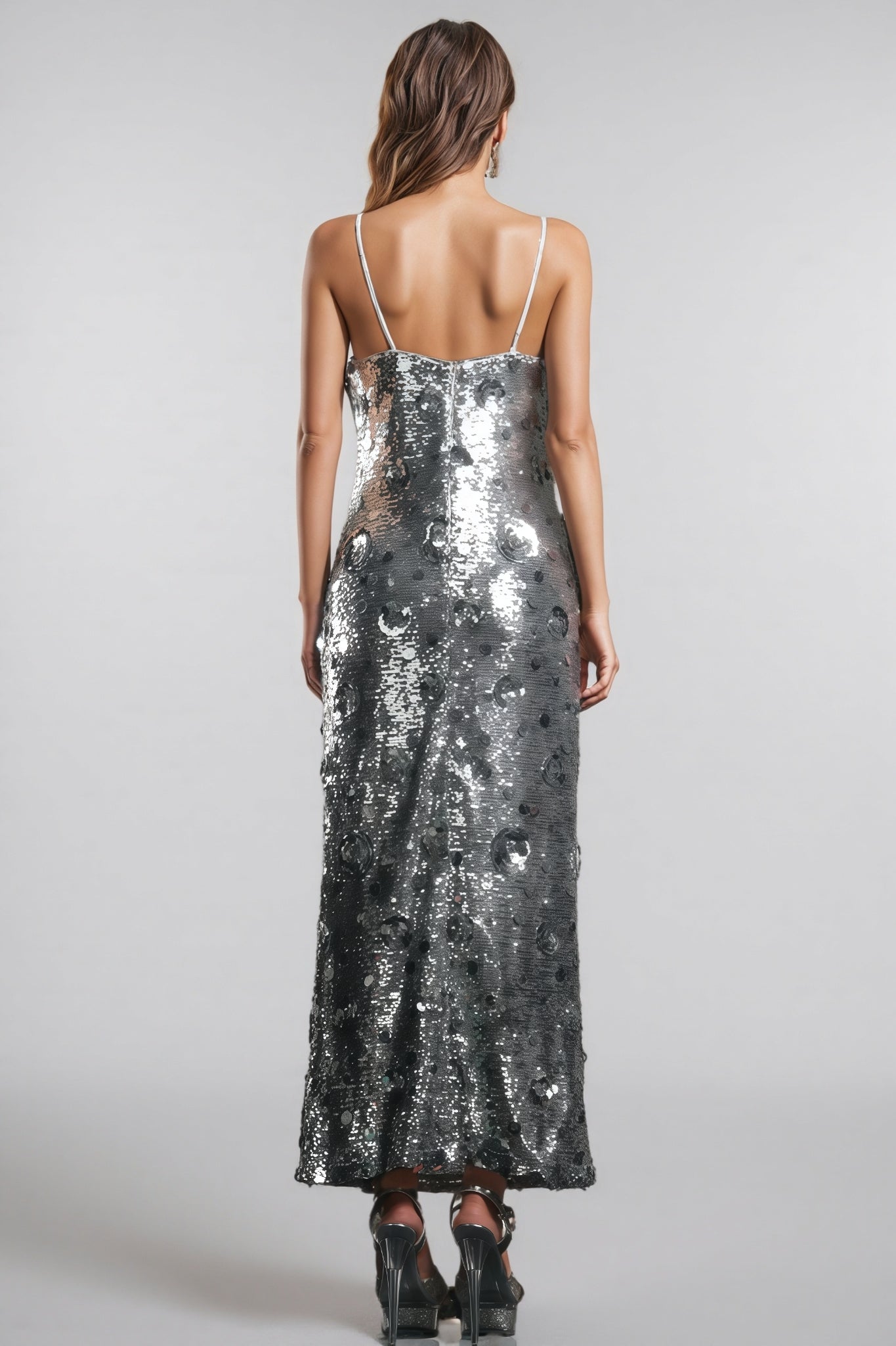 Dilara Strappy Sequinned Maxi Dress