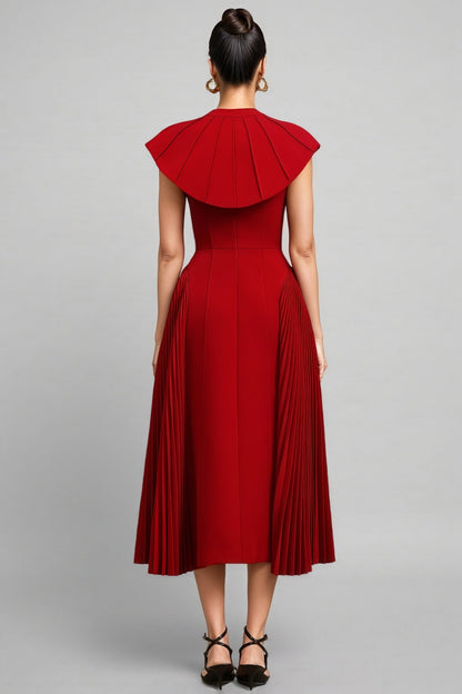 Mariam Halter Folds Maxi Dress
