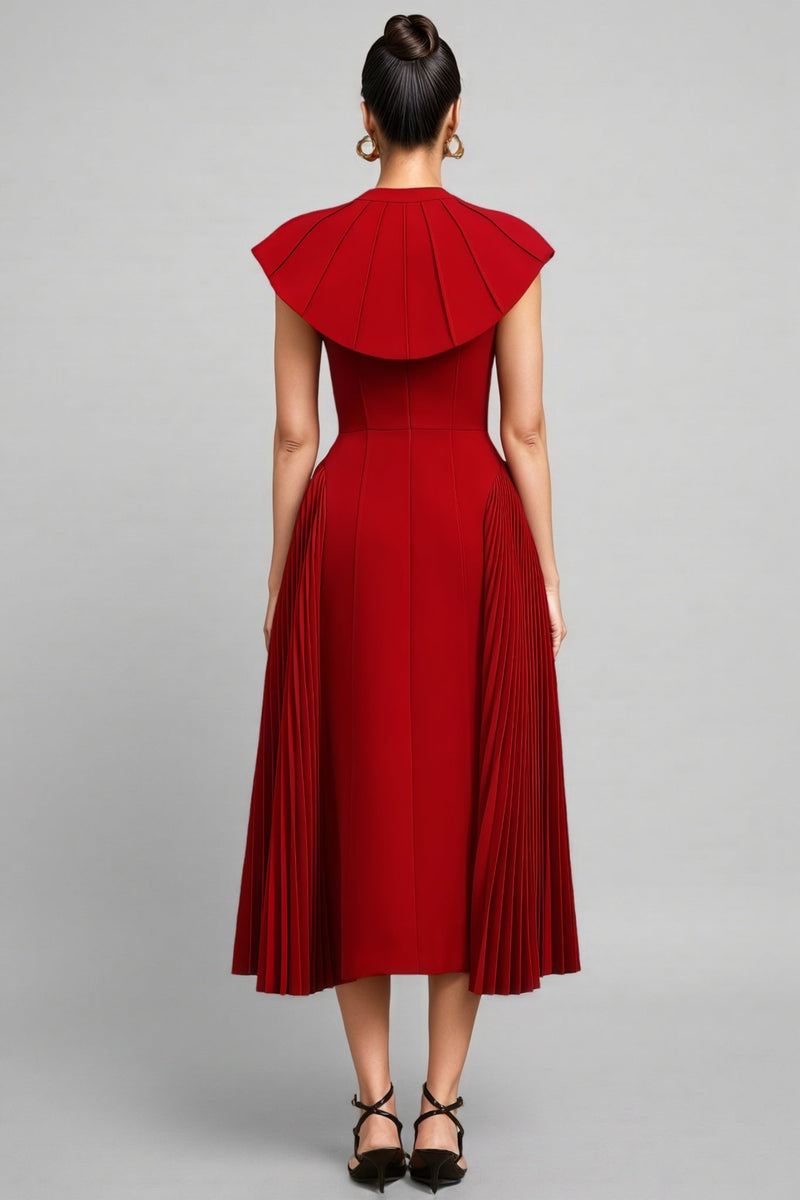 Mariam Halter Folds Maxi Dress