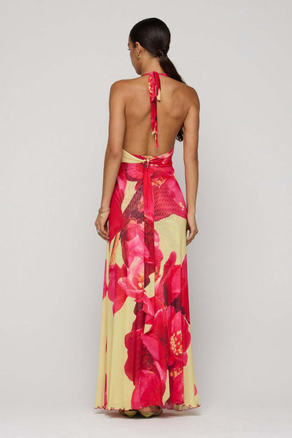 Camoni Polka Dot Diary Maxi Dress