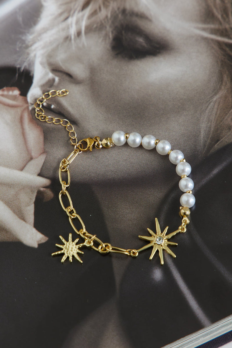 18k Gold Plated Stars in a Sky Bracelet