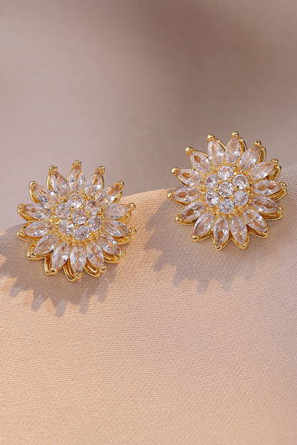 Sunflower Diamond Earrings