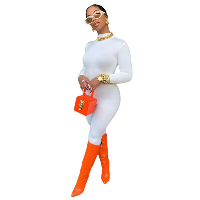 Autumn Winter Color Jumpsuit
