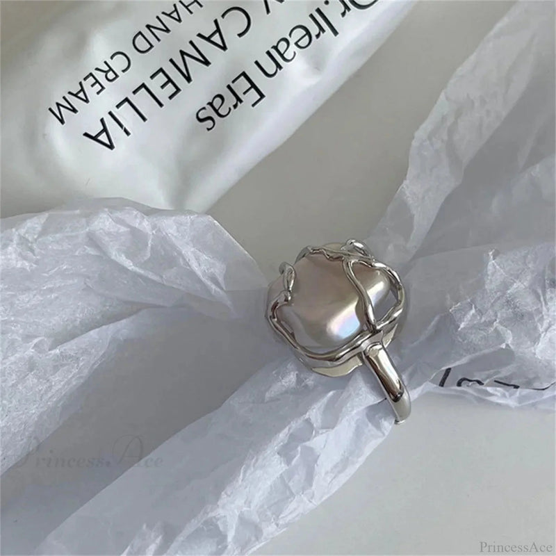 Stylish Silver Simple Gothic Ring