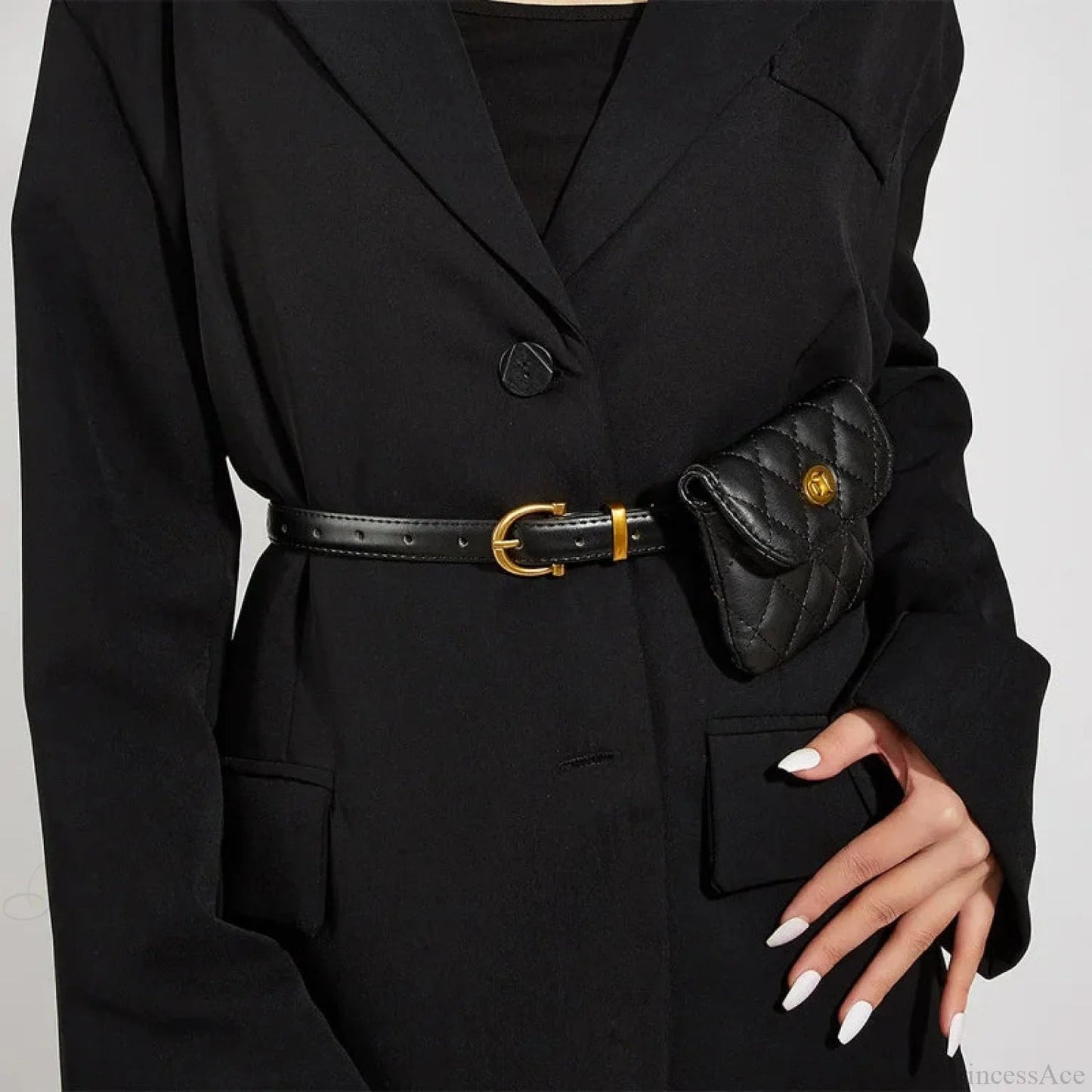 Graceful Gothic Tender Leather Bag