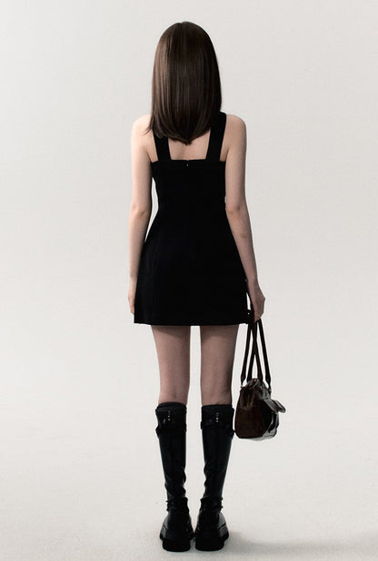 Velvet Halter Mini Dress