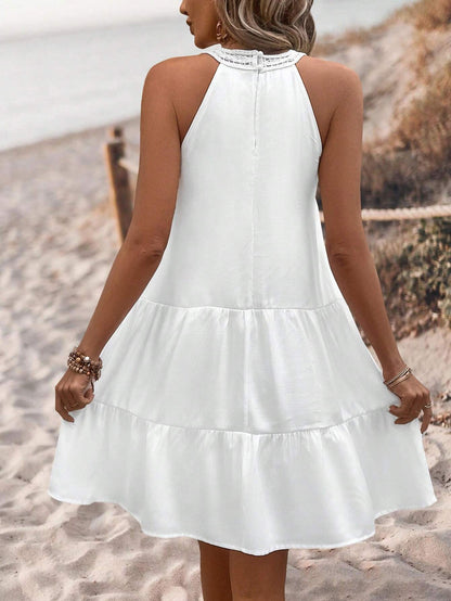 Amelia - White Lace Mini Dress