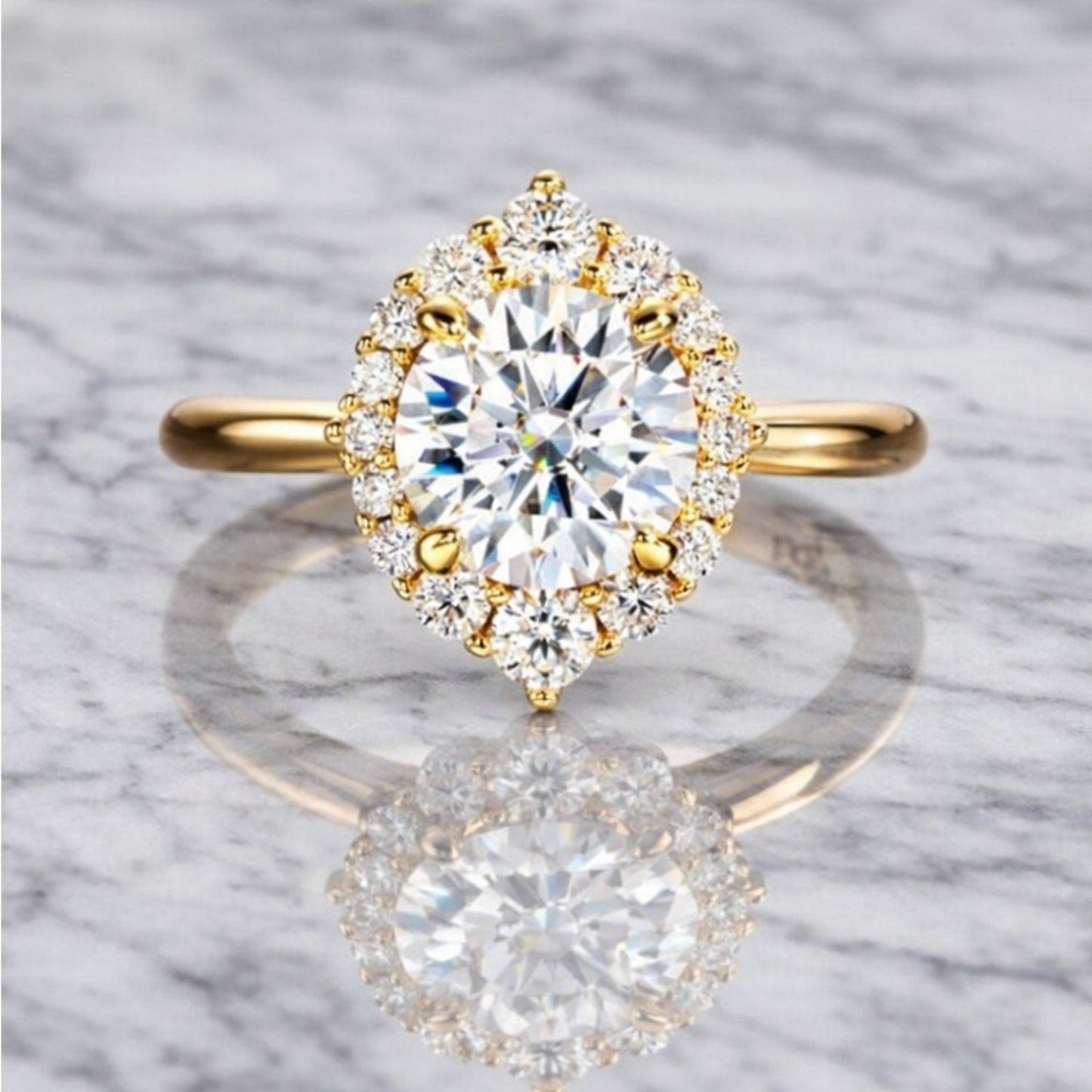 “carter” Lab Diamond Ring Gold