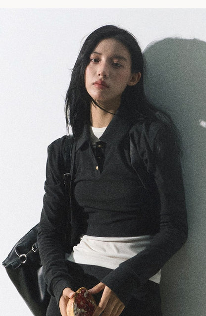Minimalist Cropped Cardigan/vest/short